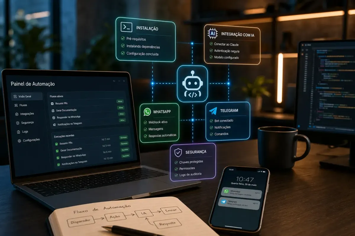 OpenClaw IA: instalação, integrações e automação para devs