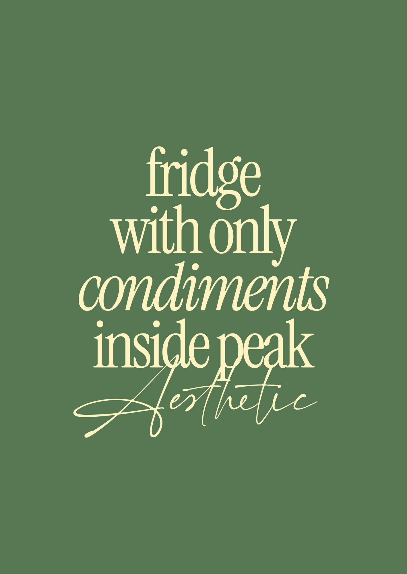 Fridge With Only Condiments Inside Peak Aesthetic