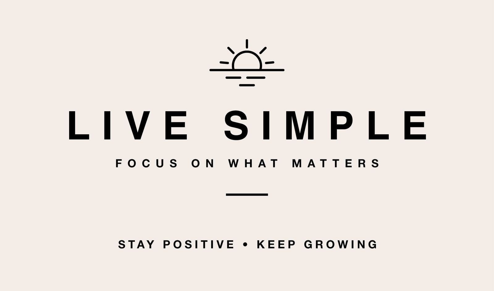 Live Simple