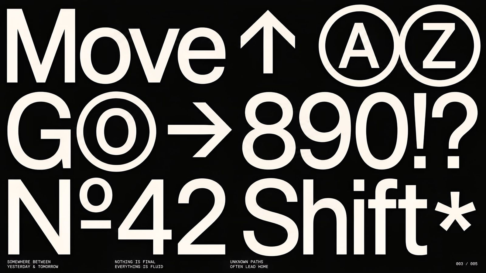 Bold Minimalist Typography Design