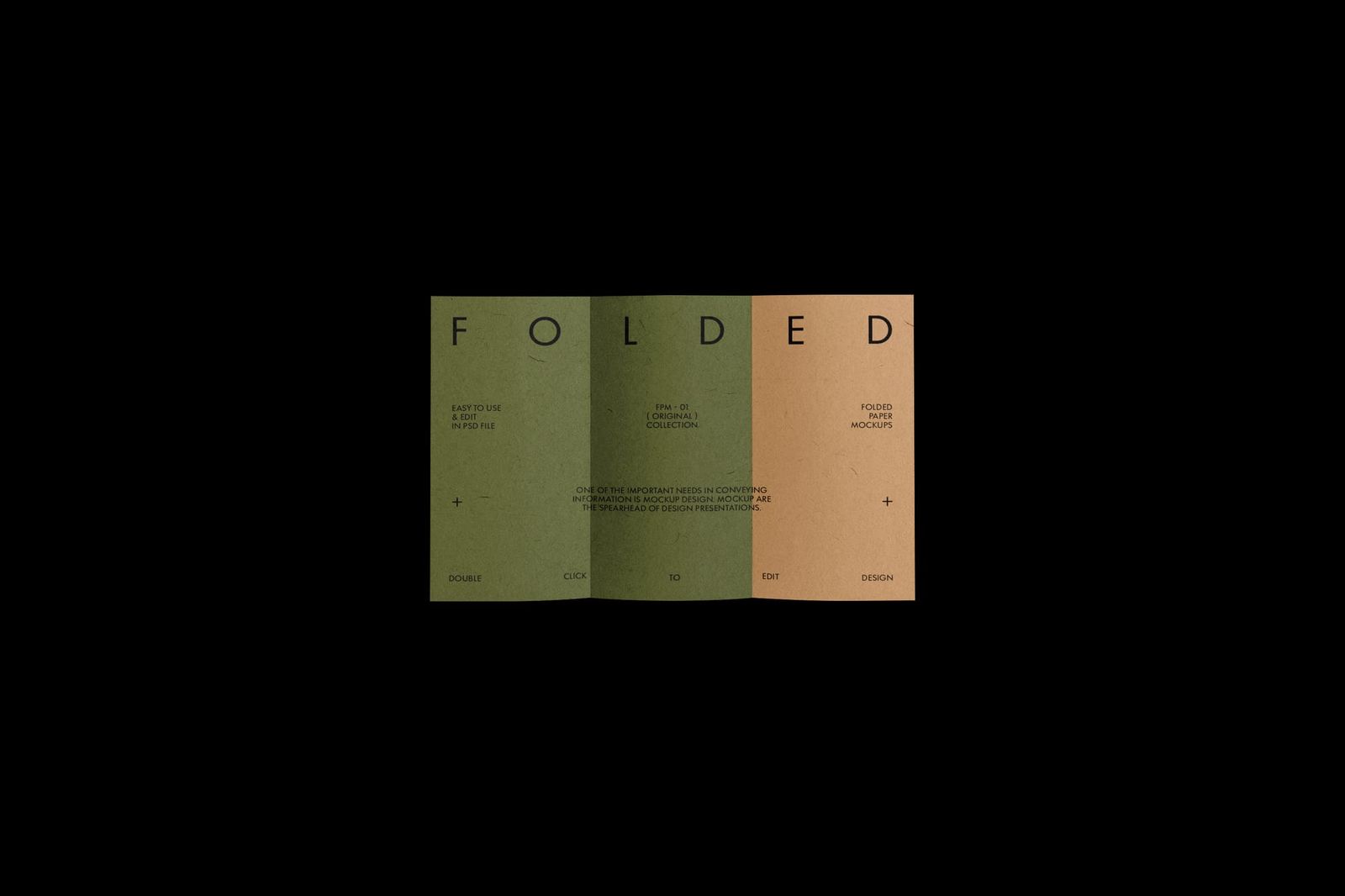 Folded Paper Mockup