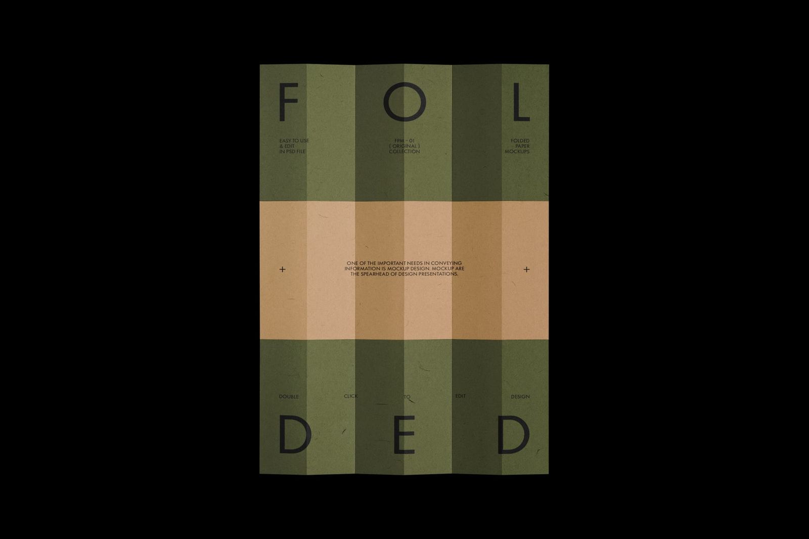 Folded Paper Mockup