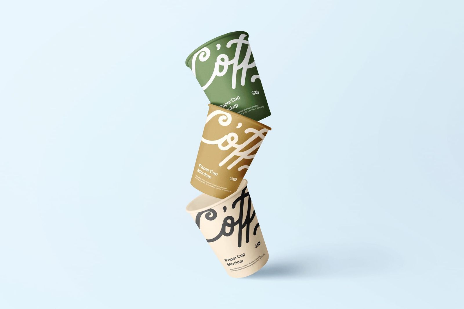 Minimal Floating Cup Mockup
