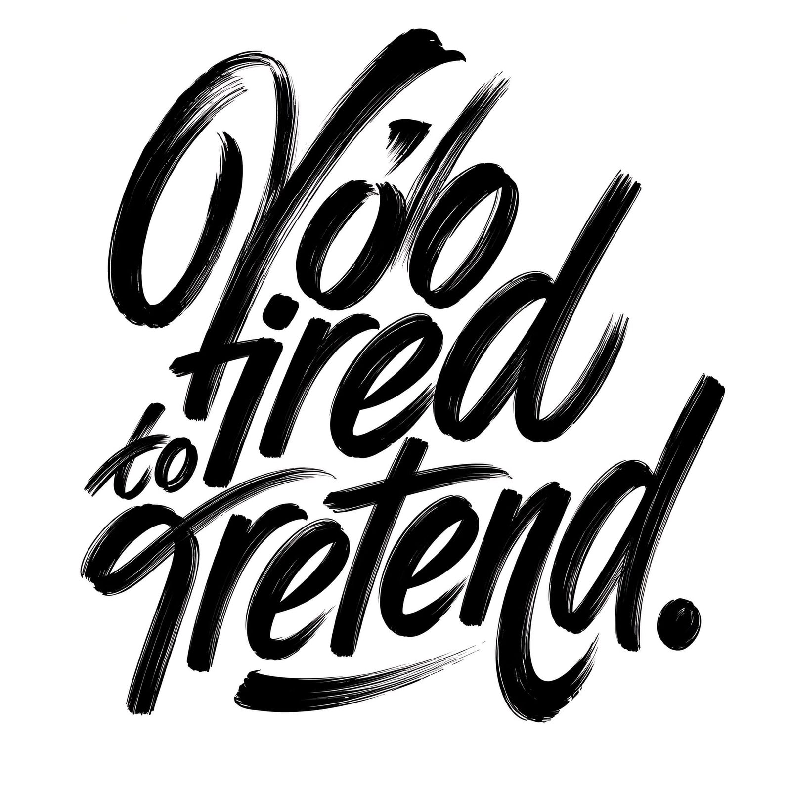 Too Tired to Pretend