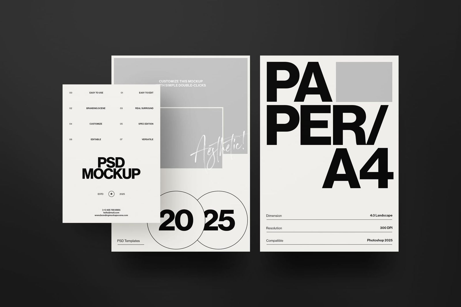 Brand Identity Papers Mockup
