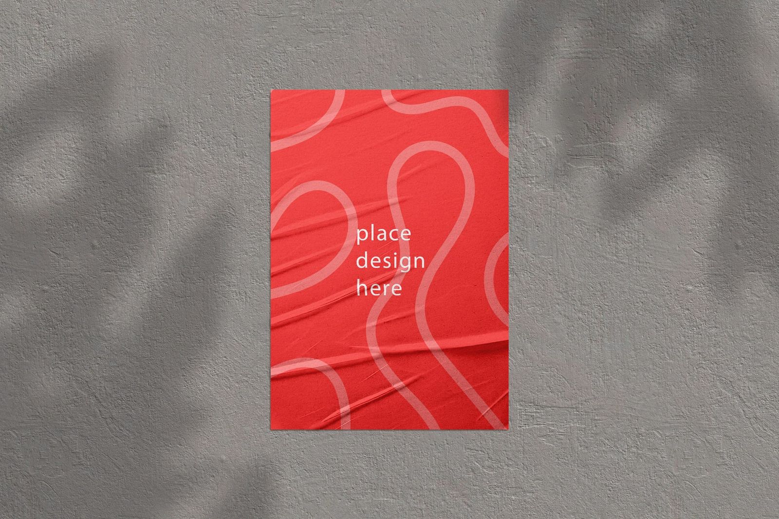 Classy Glued Poster Mockup