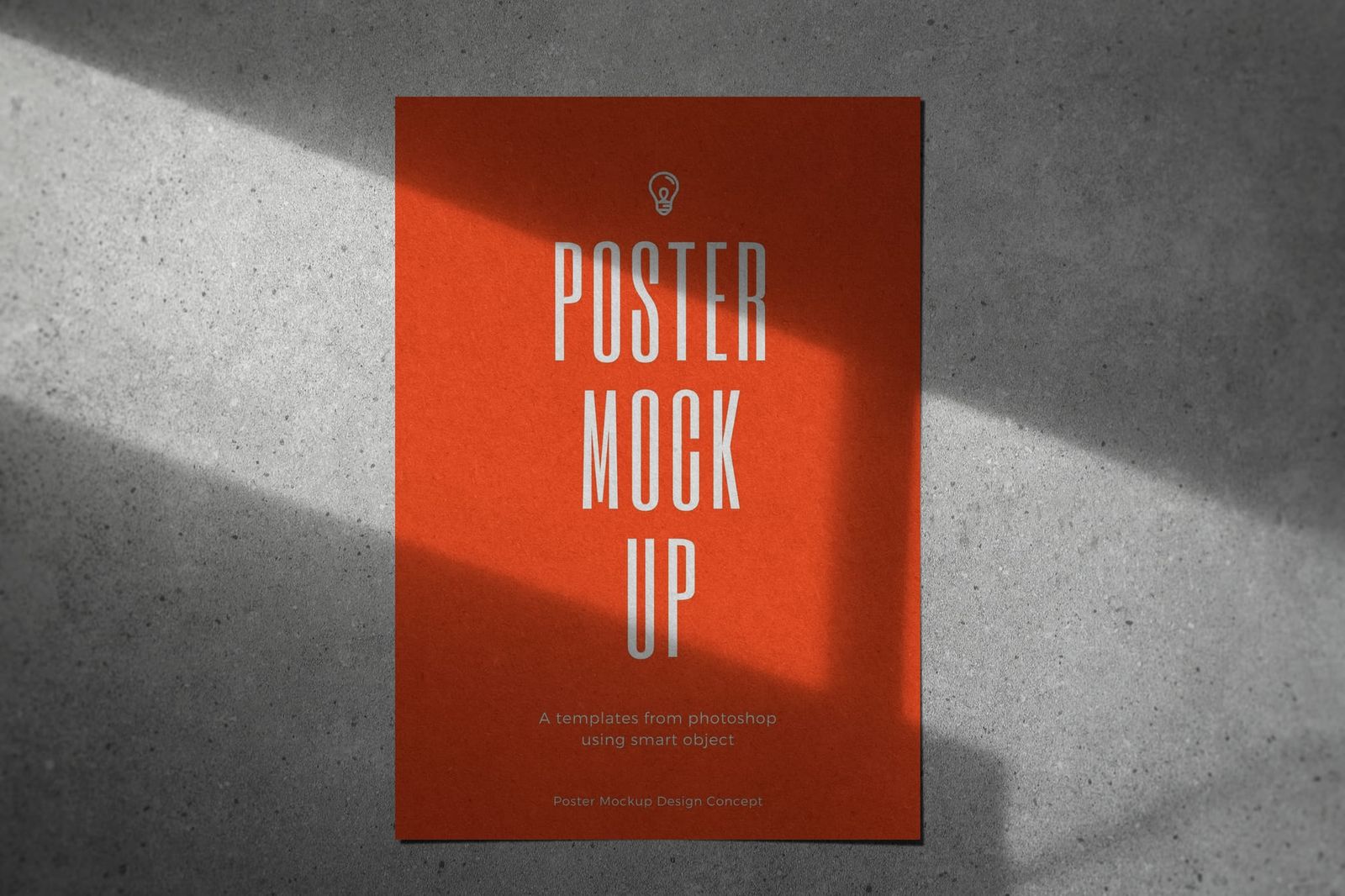 Poster Mockup Realistic Background