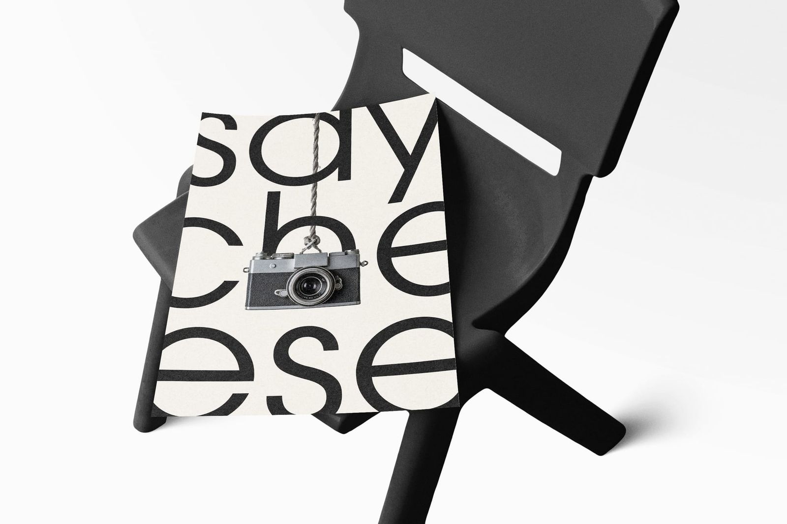 Poster Mockup on Chair