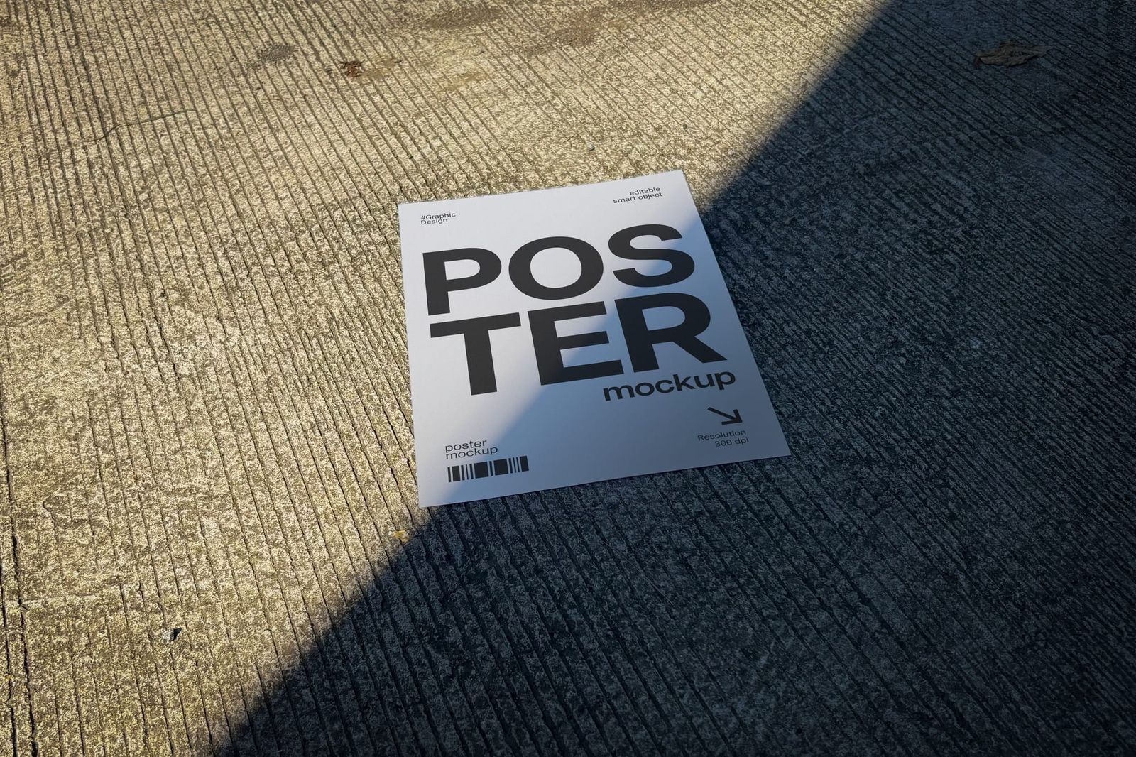 Poster Mockup on Street