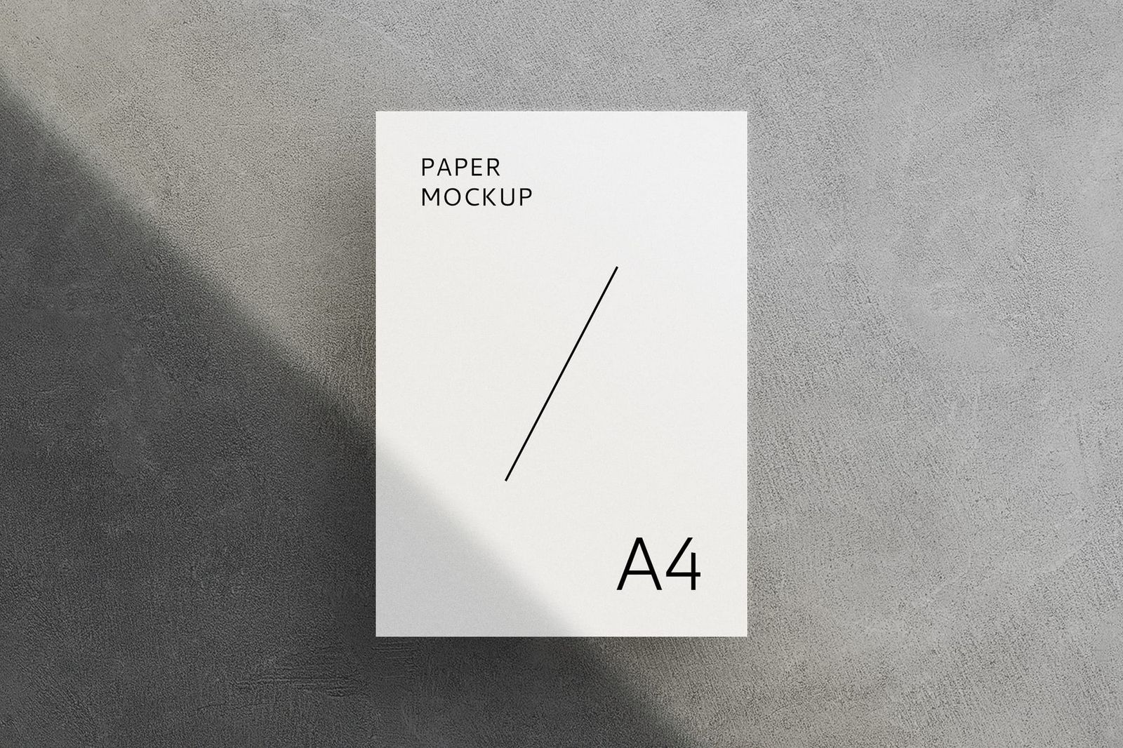 White Poster Mockup On Rough Wall Background