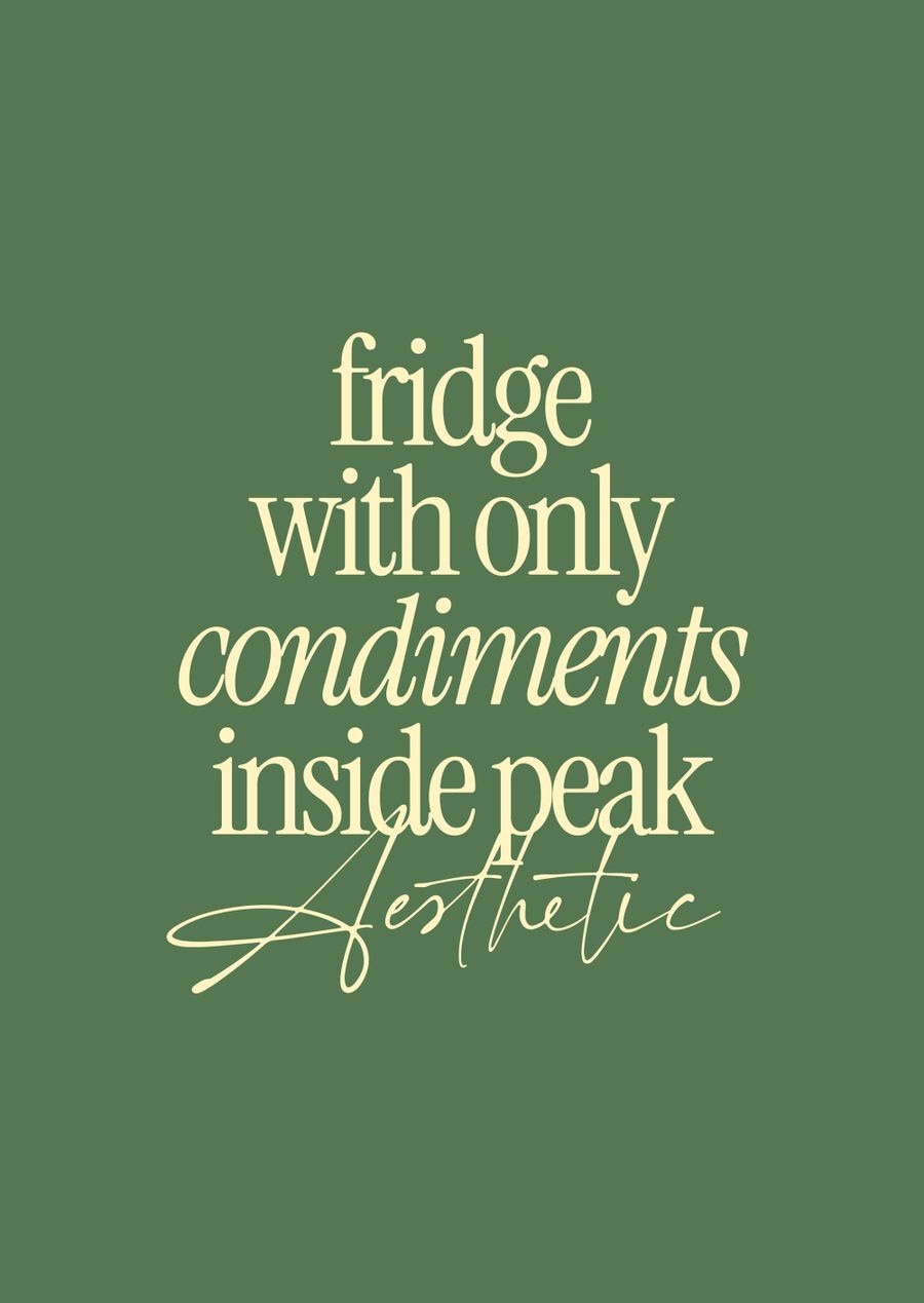 Fridge With Only Condiments Inside Peak Aesthetic