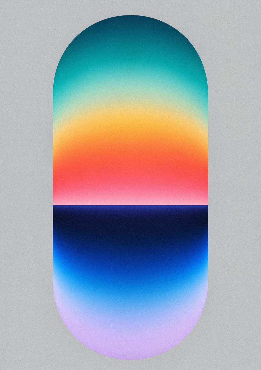 Abstract gradient reflection in capsule frame