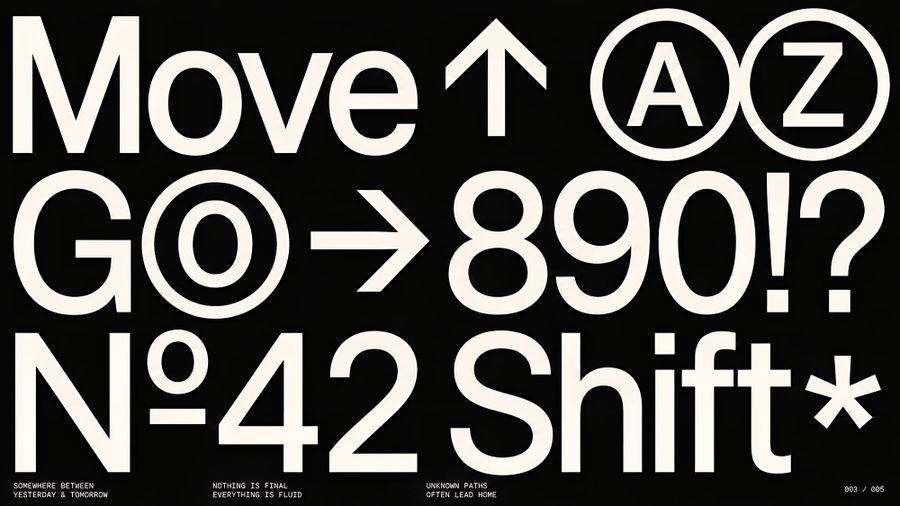 Bold Minimalist Typography Design