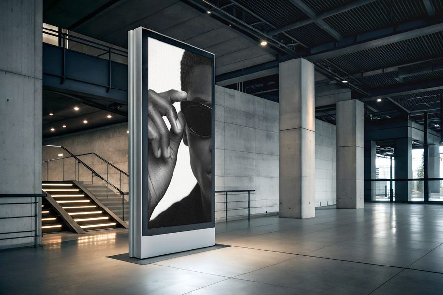 Corporate Hallway Billboard Mockup