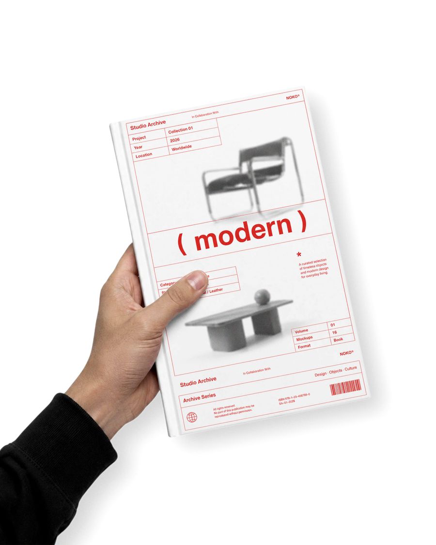 Contemporary Book Presentation Mockup