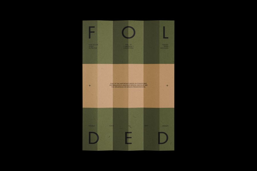 Folded Paper Mockup