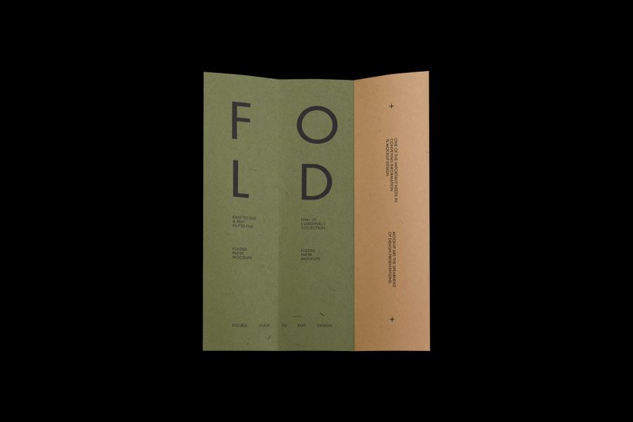Folded Paper Mockup
