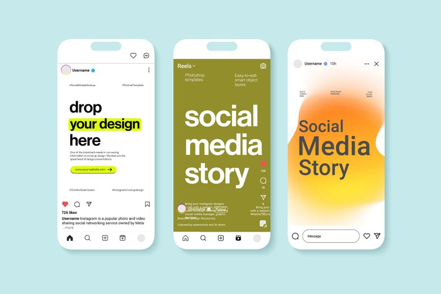 Instagram UI Mockup