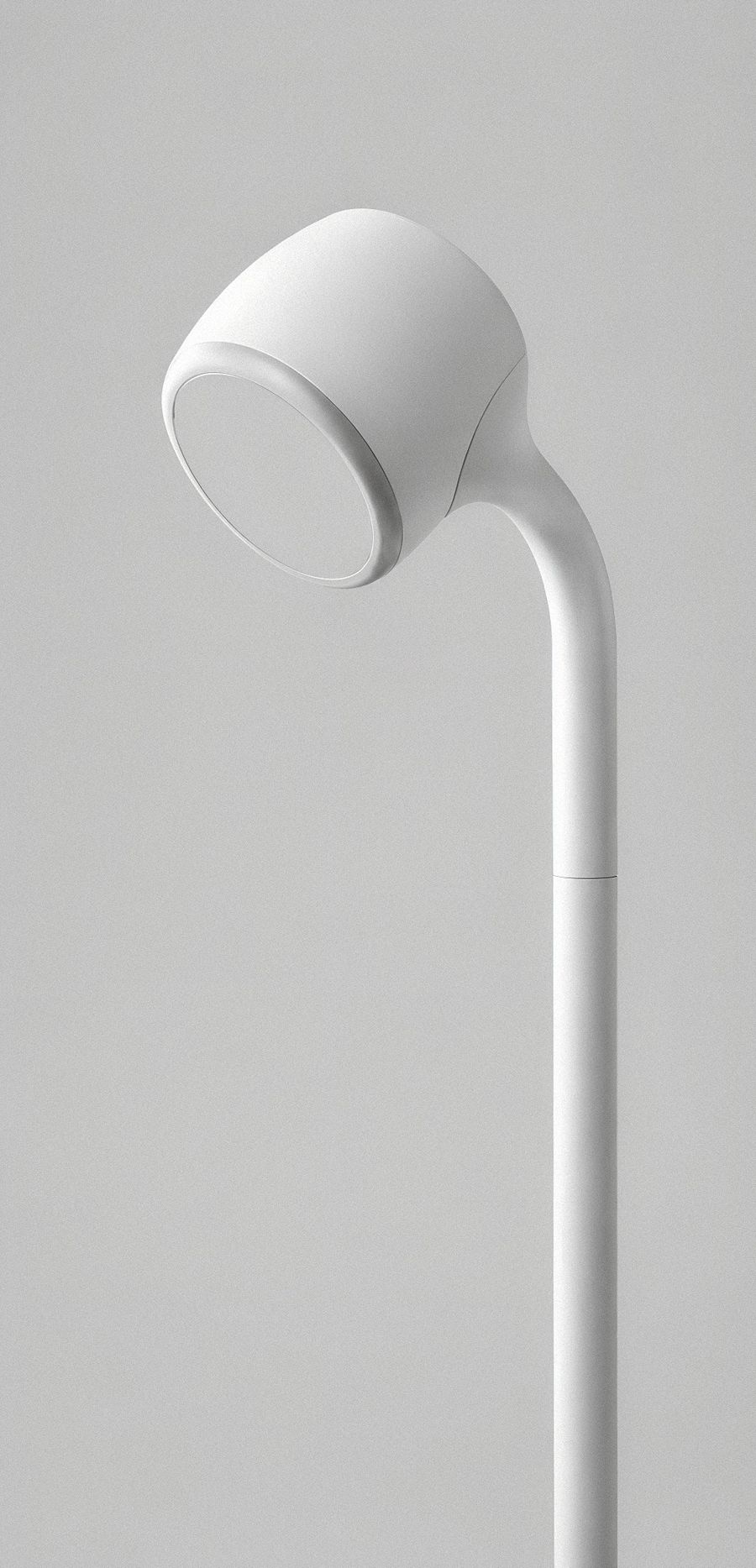 Modern Minimalist White Lamp Design
