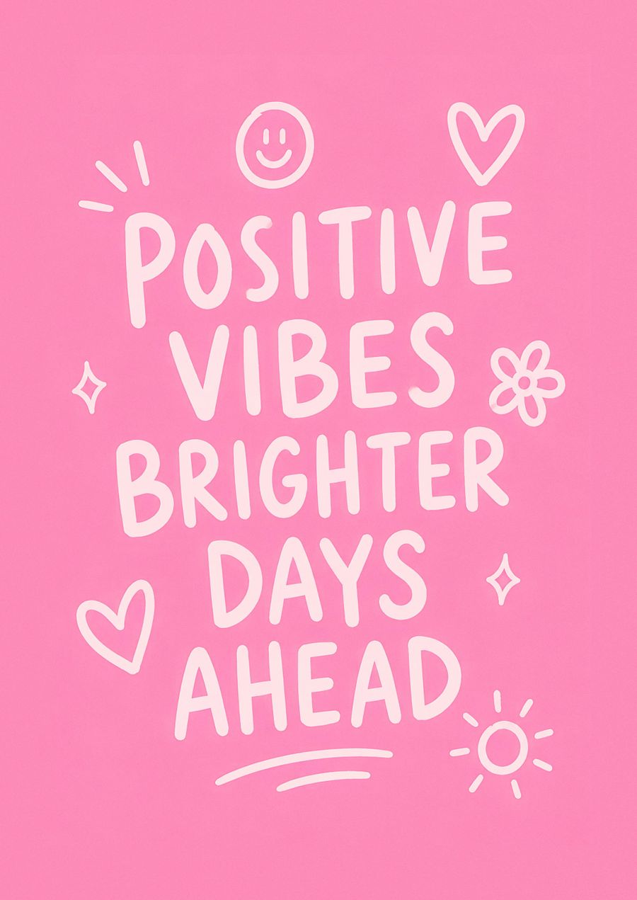 Positive Vibes Brighter Days Ahead