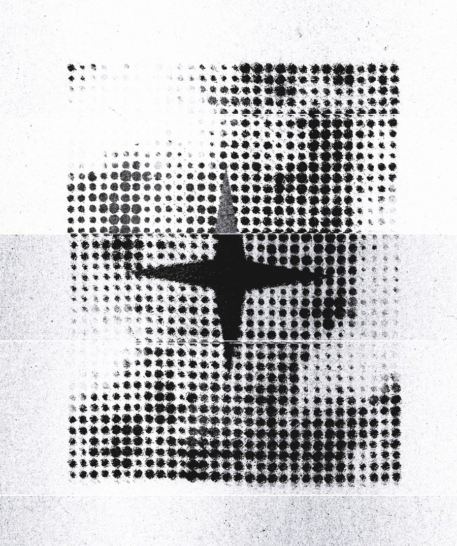 Sparkle Core Halftone Effect