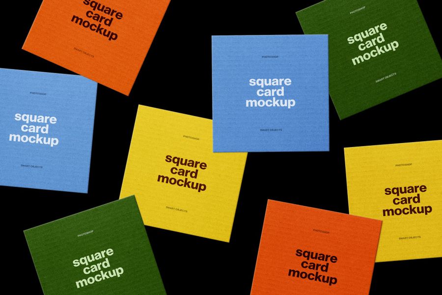 Square Card Mockup