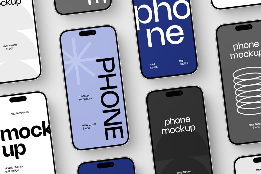 A Spread of Instagram Post with Story Mockup
