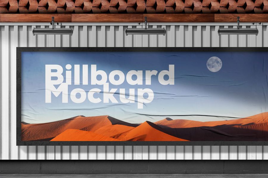 Desert Sand Billboard Design Mockup