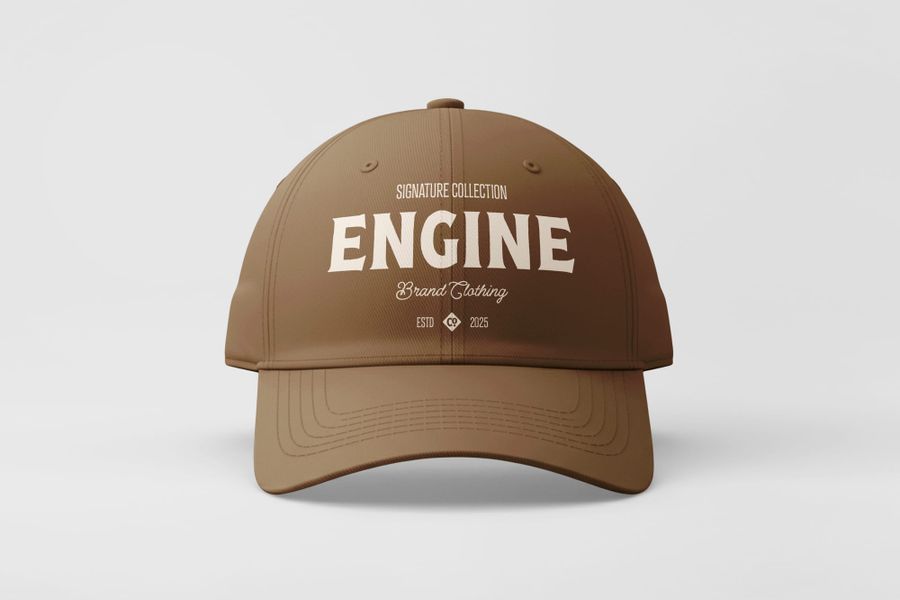 Engine Signature Cap Mockup Collection