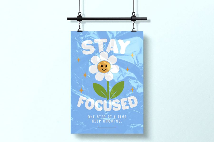 Glossy Hanging Poster Mockup