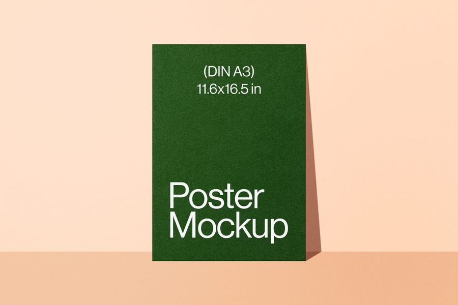Minimal A3 Poster Mockup