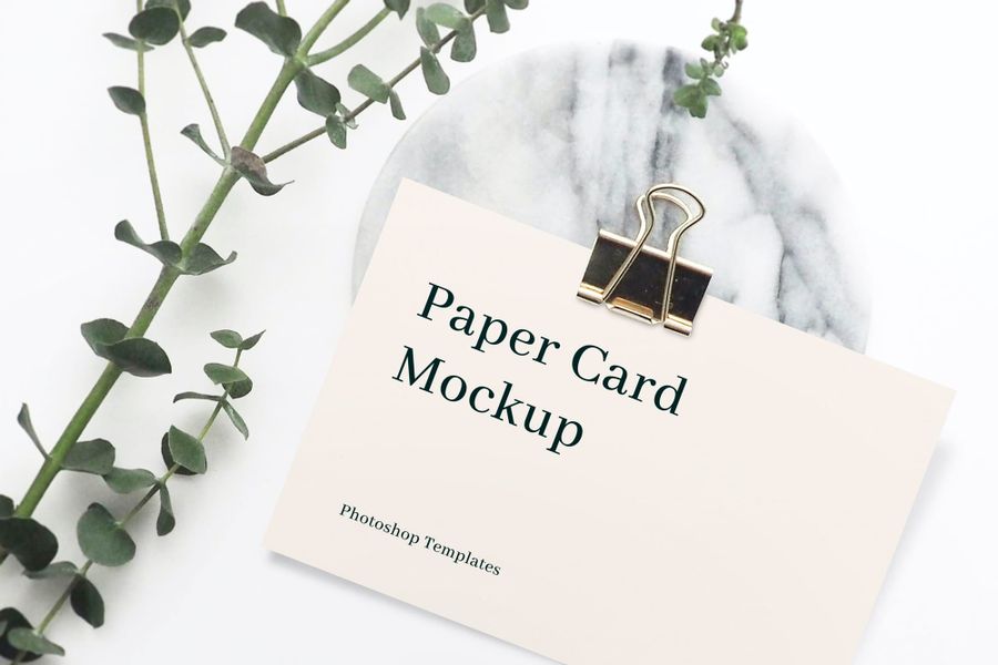 Paper Card Mockup