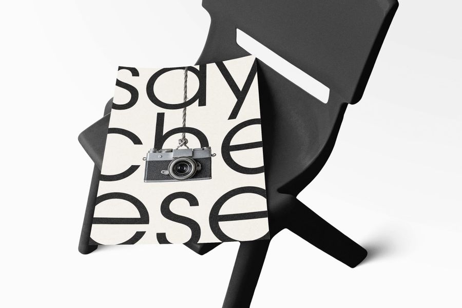 Poster Mockup on Chair