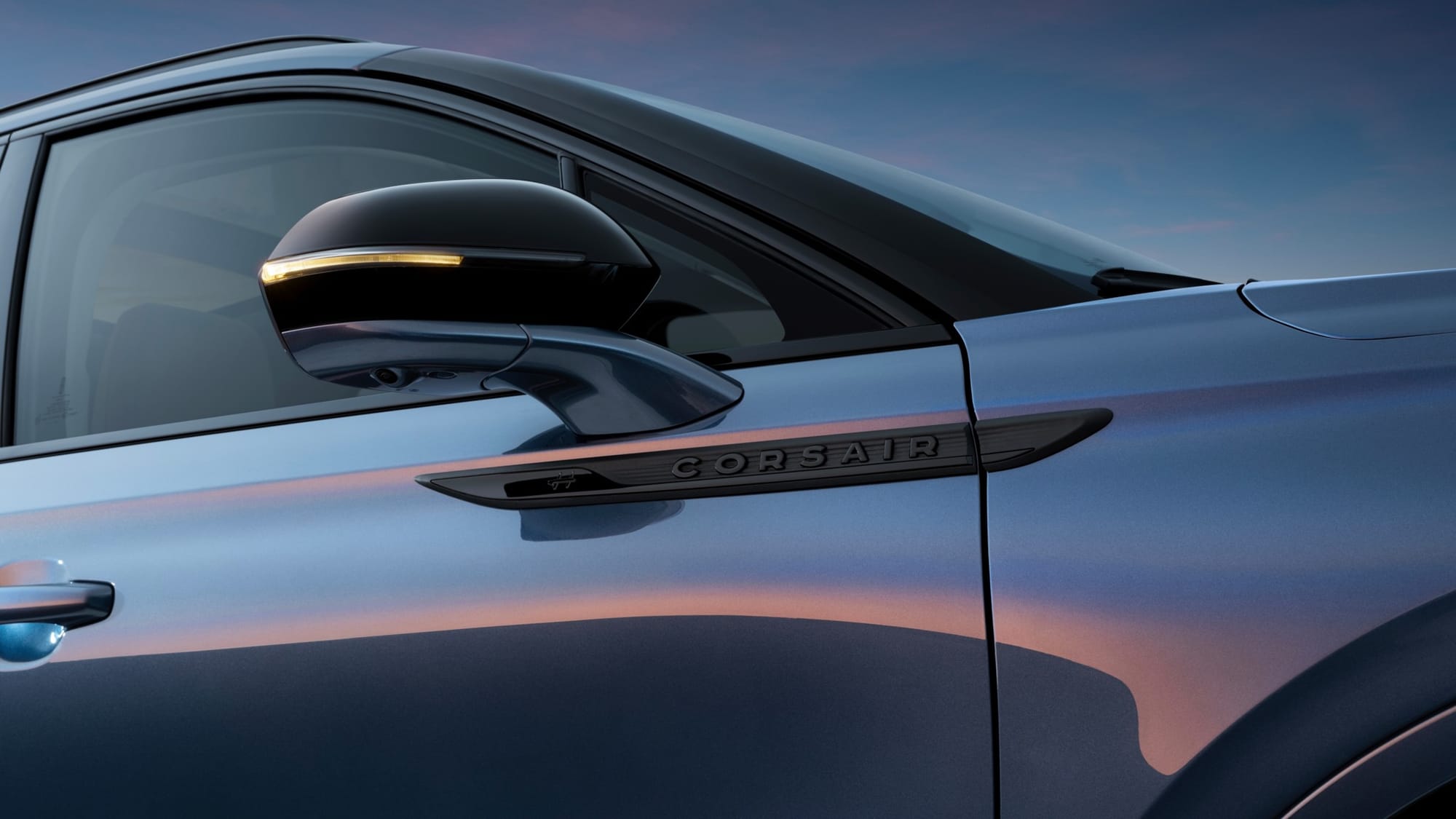 The Jet Appearance Package for the 2027 Lincoln Corsair Hybrid adds black trim accents and wheels for a subdued look.