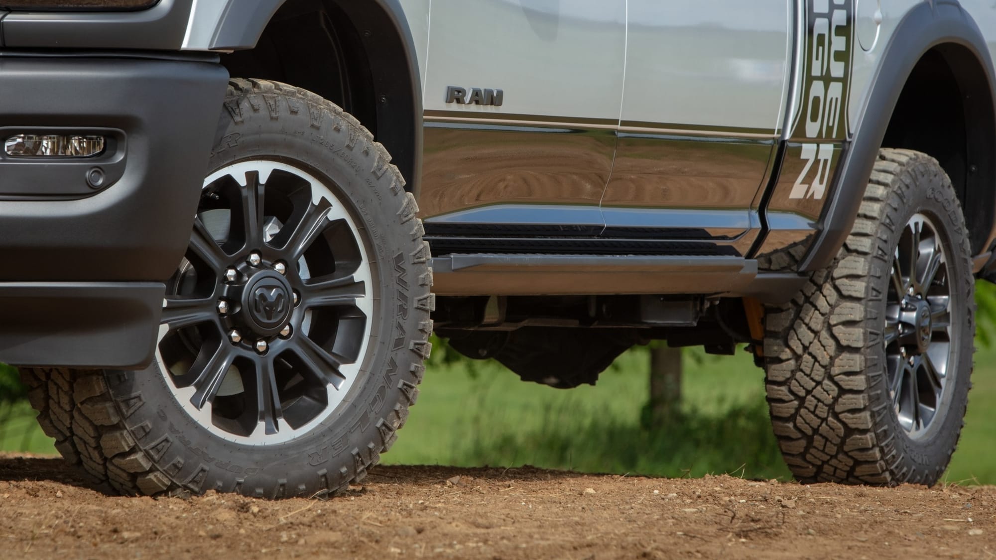 The 34-inch outer diameter tires gives the 2027 Ram 2500 Power Wagon Cummins 13.2 inches of ground clearance.