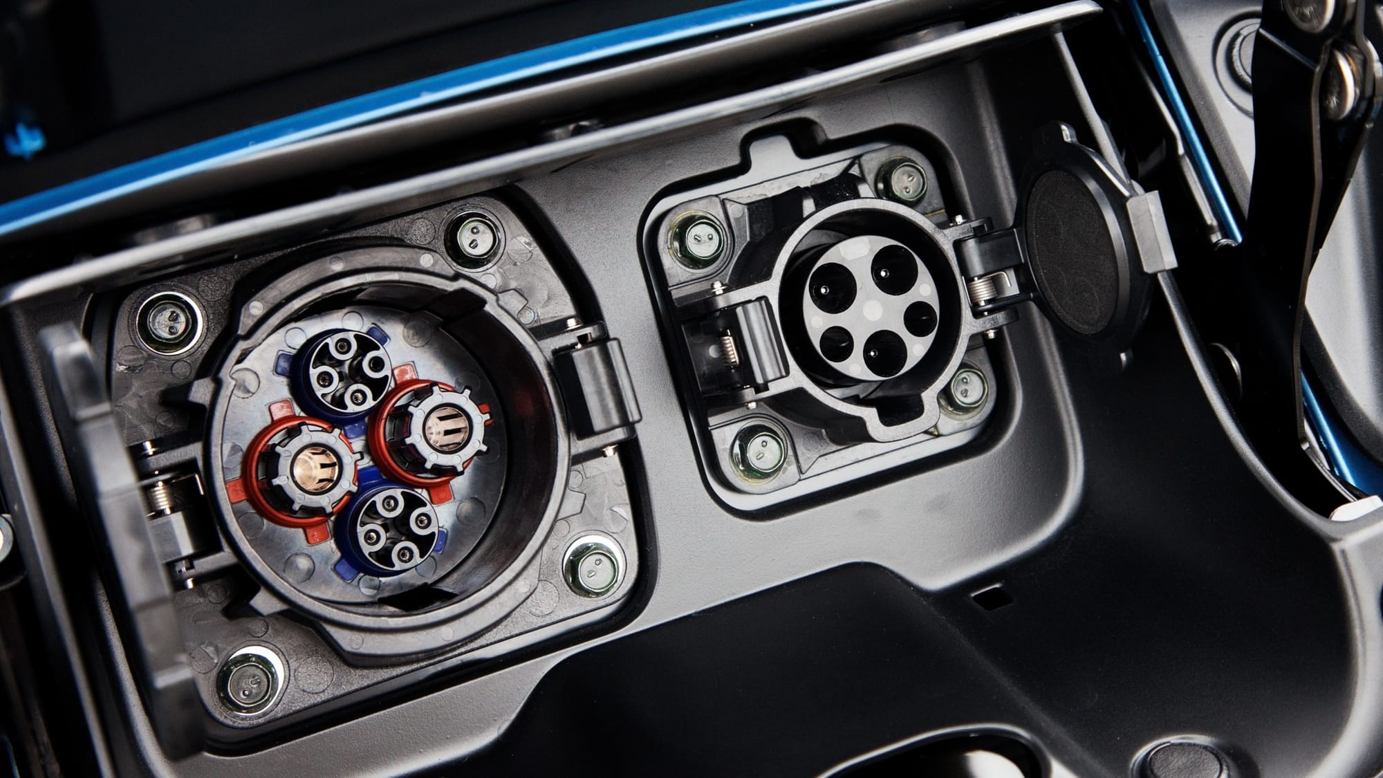 Some EVs like the 2010-2025 Nissan Leaf will have dual charging ports, with one for DC fast charging and the other for AC charging at home.