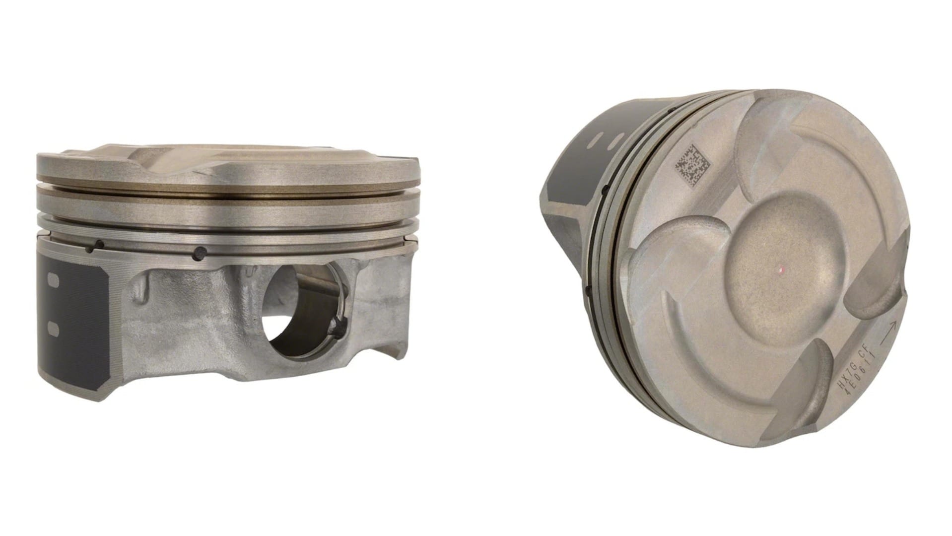 Along with the Ni-Ring insert, the pistons used in Ford Ecoboost and Dragon engines are cast and machined to survive the heat and pressure, as well as direct combustion chamber gasses for a precise burn pattern.