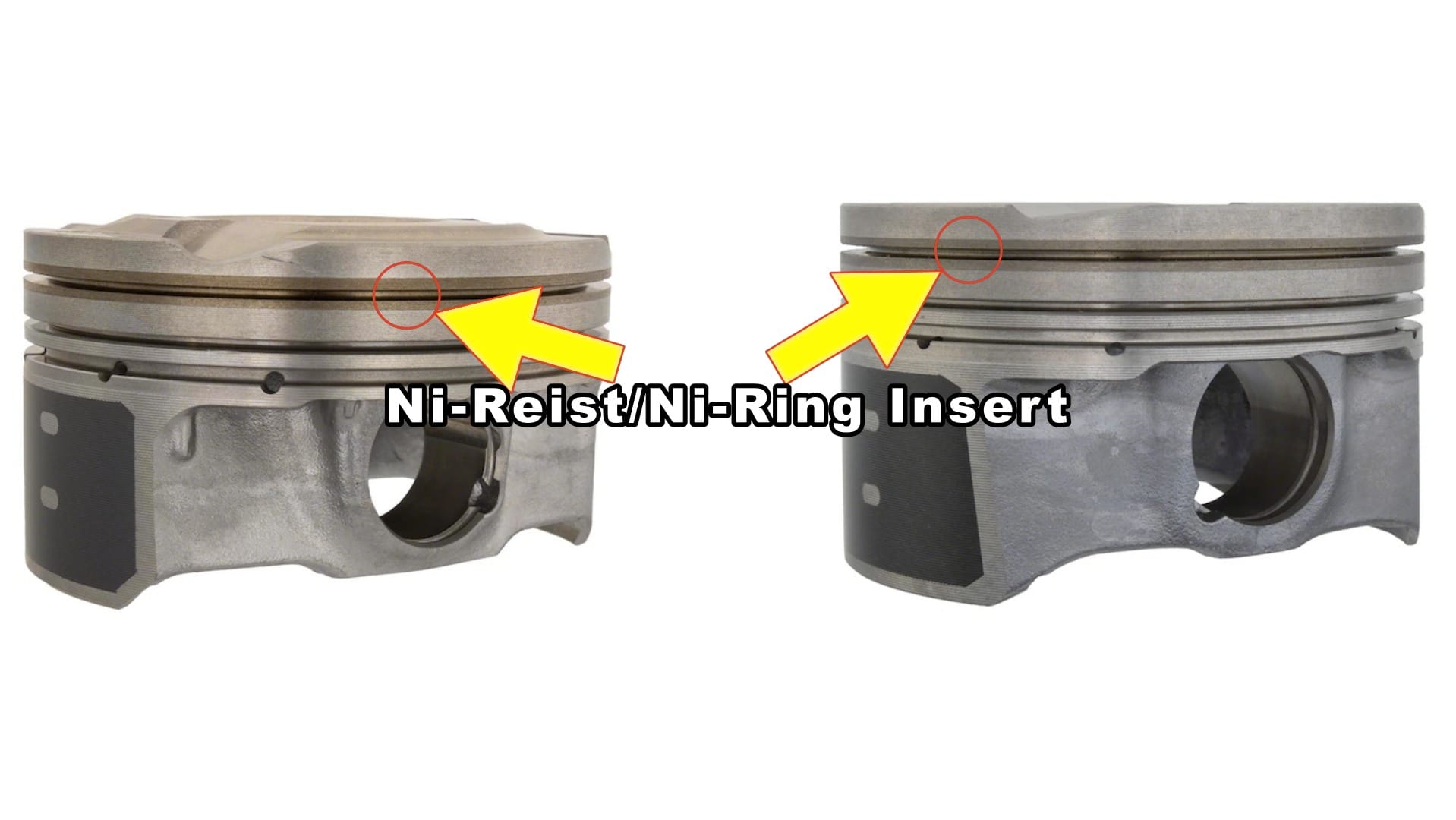 Although called a "nickel-resist" insert, it's not the metal that's being resisted but the immense pressure made by the combustion and forced air inside the Ford Ecoboost and Dragon engines.