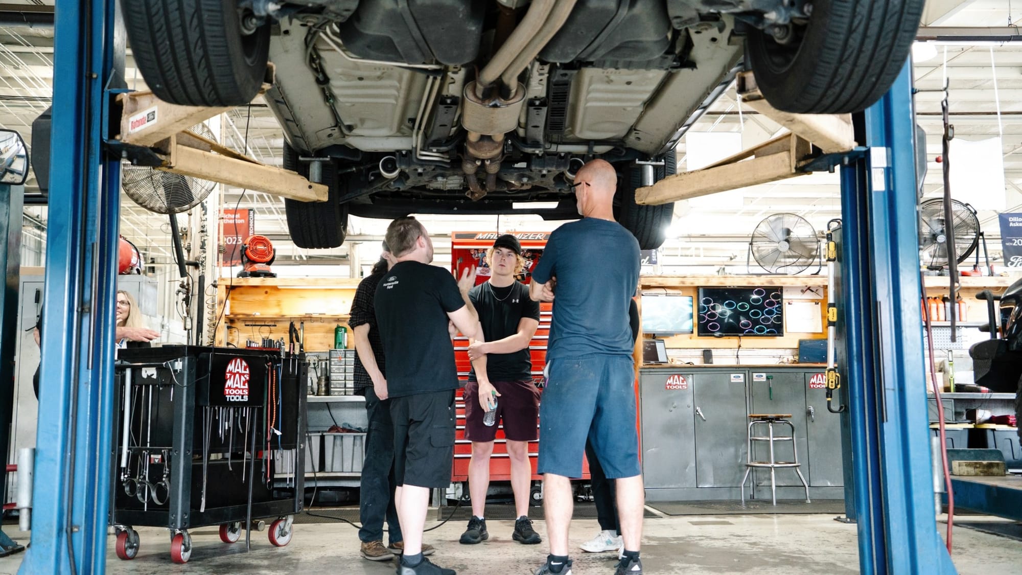 Always be willing to learn and express your desire to grow as an auto technician.