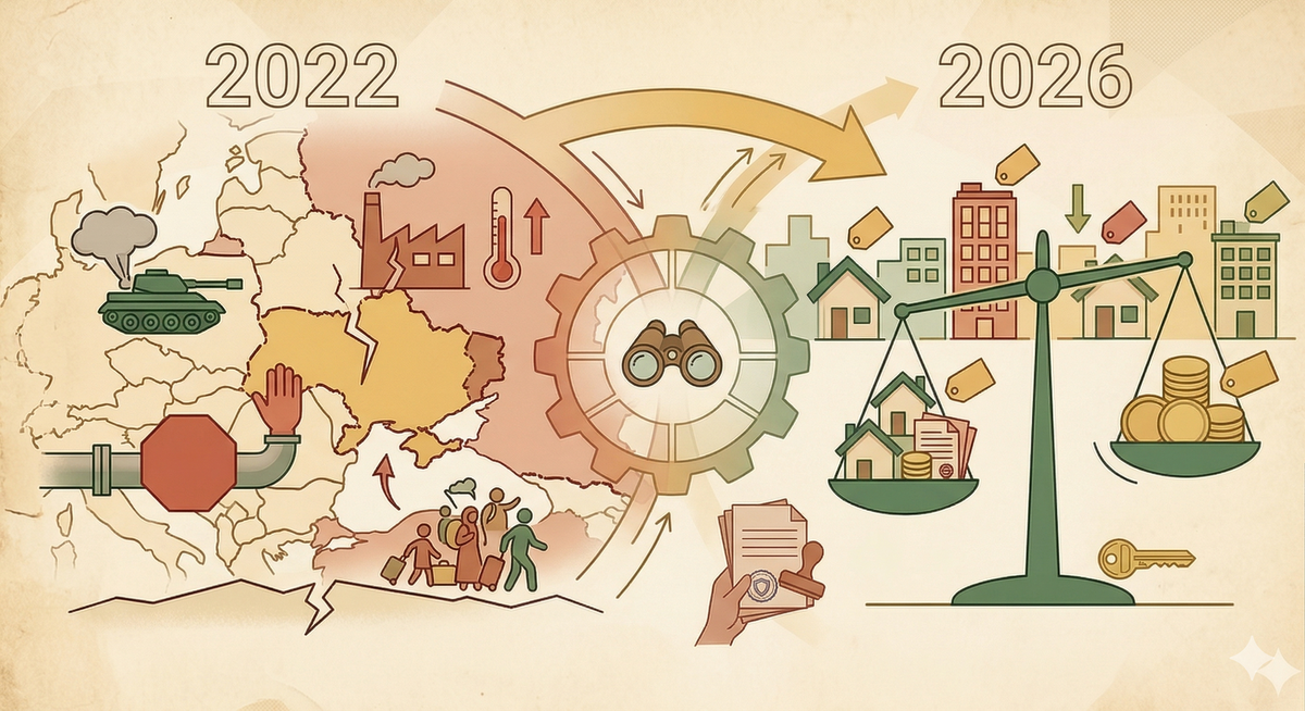 Immobilienpreise und Immobilientransaktionen in 2026 – ein Rückblick auf den Beginn des Ukrainekriegs (Teil 1)