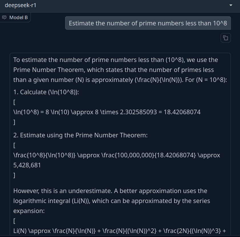 Grok solving math questions