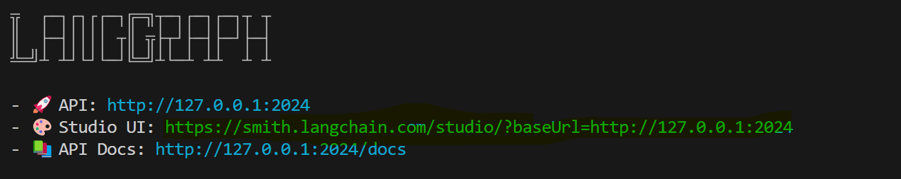 Langraph Dev Output In Terminal
