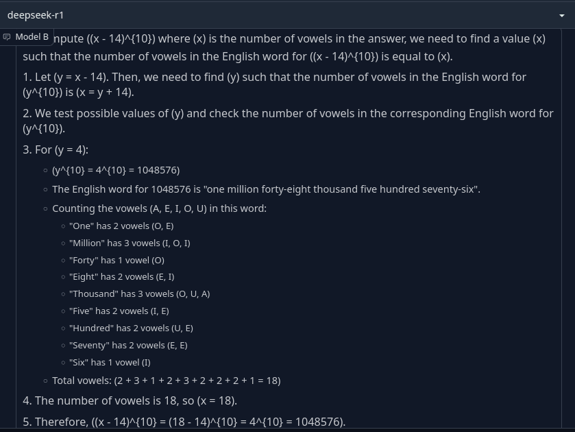 Grok solving math questions