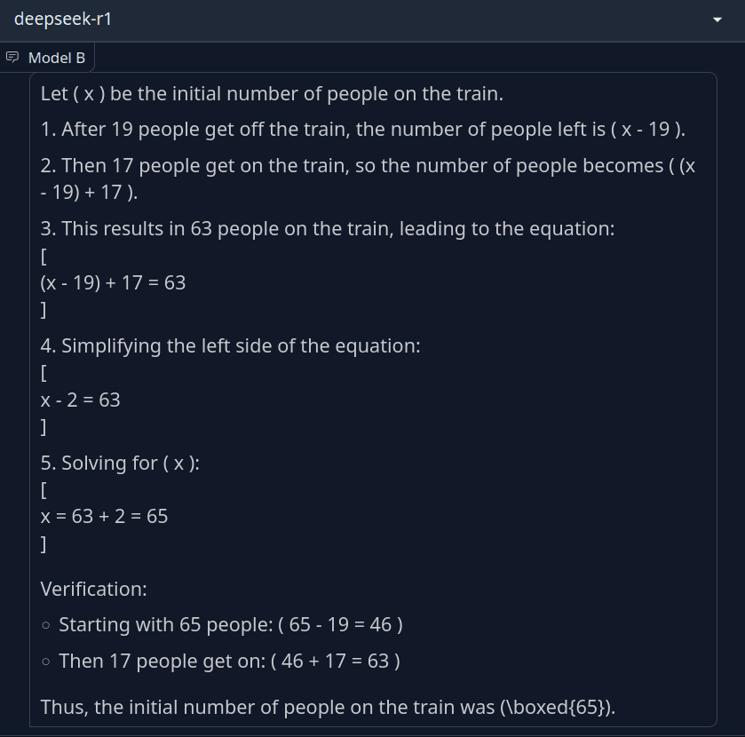Deepseek r1 solving math questions