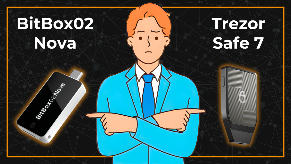 Welche Bitcoin Hardware-Wallet ist besser? – BitBox02 Nova vs. Trezor Safe 7
