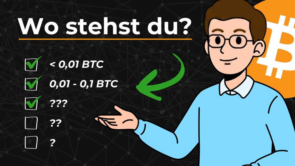 Von 0,01 bis 10+ Bitcoin: Die 5 Vermögensklassen
