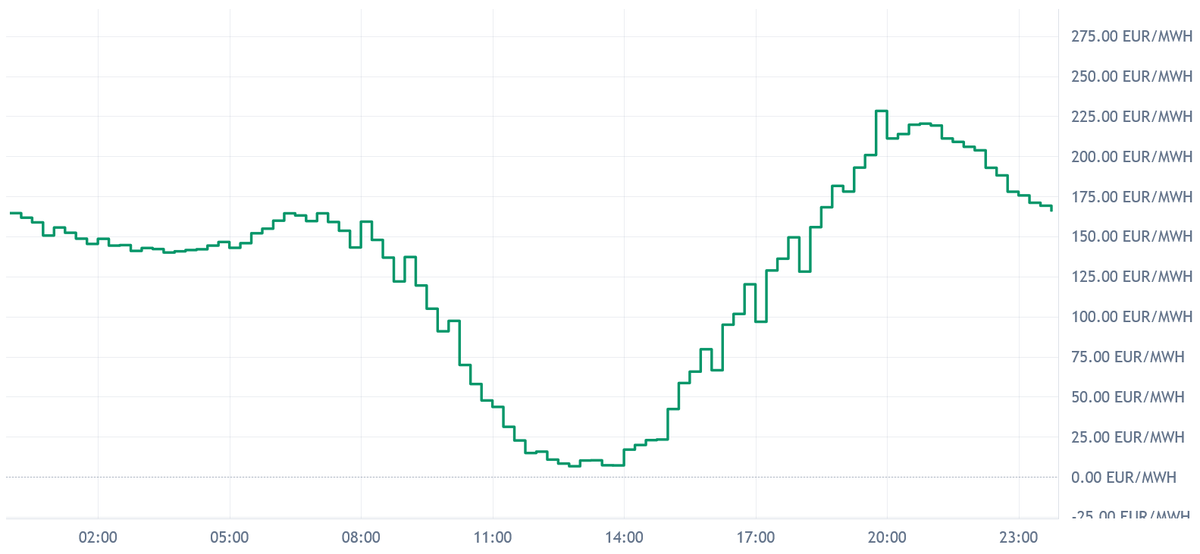 DE/LU Day-Ahead Prices Jul 30: Evening Peak up to 228 EUR/MWh