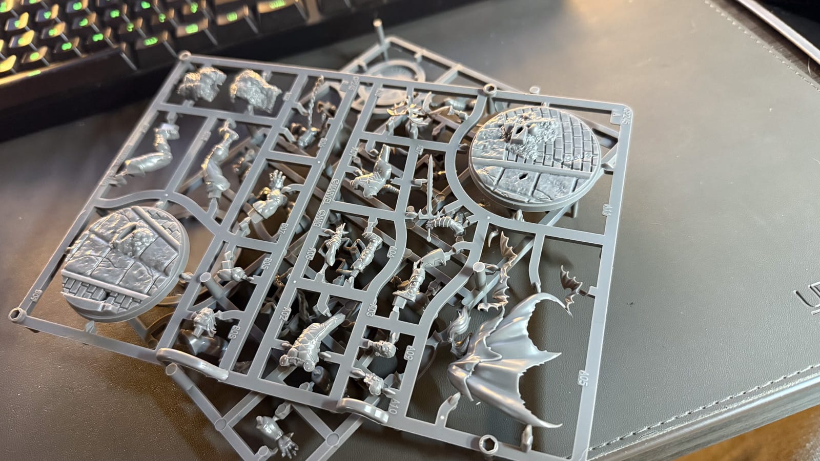 An image of unassembled monsters unleashed models 