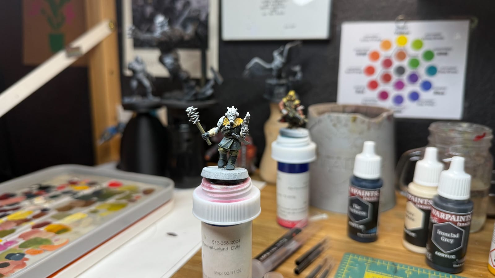 A photo of a model painted with Army Painter masterclass paints
