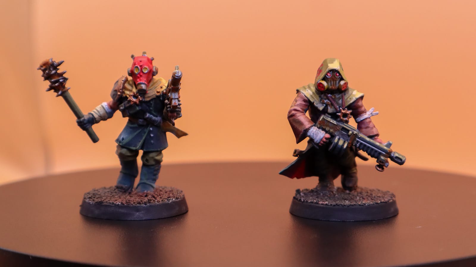 2 models painted with Army Painter Masterclass paints